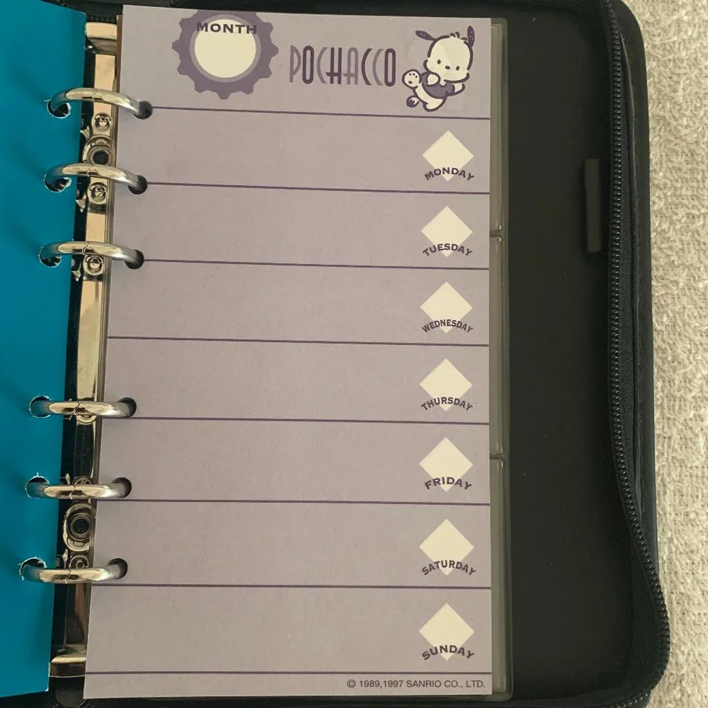 Vintage 90s Sanrio Pochacco Mini Planner